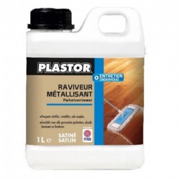 Raviveur métallisant PLASTOR satin pour parquets vitrifiés, stratifiés et sols souples 5L