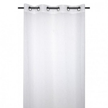 Rideau voilage CELIAN blanc 135x260cm
