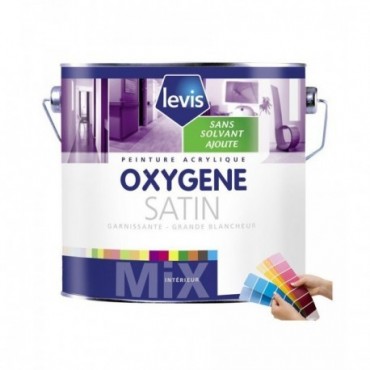 Peinture LEVIS Oxygène satin blanc 1L