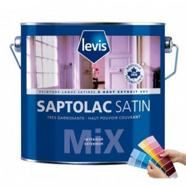 Peinture LEVIS Saptolac satin blanc 1L