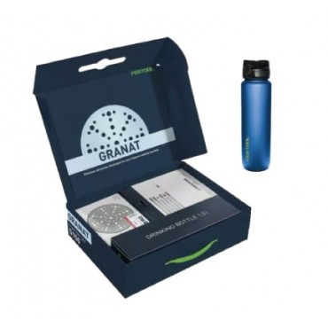 Pack abrasifs FESTOOL granat D150 X10 P60/80/120/180/220/320+gourde 1L offerte