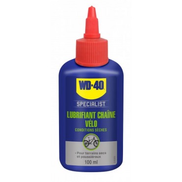 Lubrifiant chaîne Bike WD-40 conditions sèches gamme Bike 100ml
