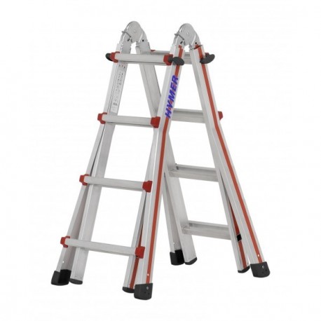 Echelle HYMER Télescopique 4x4 marches - 3,26m