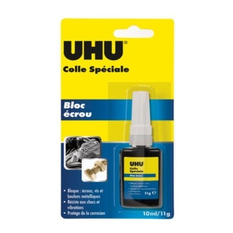 Colle UHU Spéciale Bloc Ecrou 10ml/11g