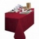 Nappe CALITEX Damassé enduit Pebbles rouge RL de 140cmx20m