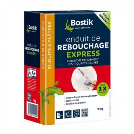 Enduit de rebouchage express poudre BOSTIK Gamme GSB 1kg