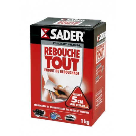 Enduit rebouche tout poudre SADER Gamme GSA 1kg