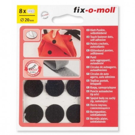 8 pastilles adhésives scratch FIX-O-MOLL