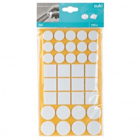 Set patins PTFE 3mm FIX-O-MOLL blanc