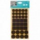 Set patins PTFE 3mm FIX-O-MOLL marron