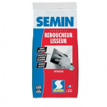 Enduit de lissage SEMIN extra fin en poudre 1,5kg