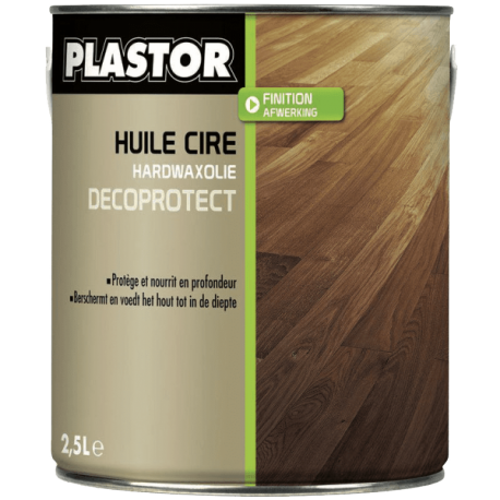 Huile cire PLASTOR Decoprotect noir 2,5L