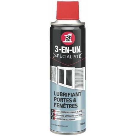 Lubrifiant 3-EN-1 portes et fenêtres 250ml