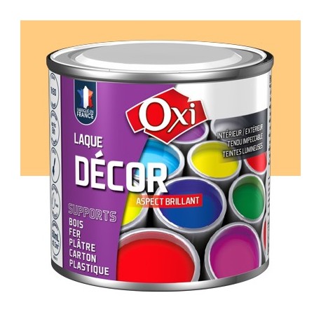 Laque décor OXI acrylique brillante abricot 60ml