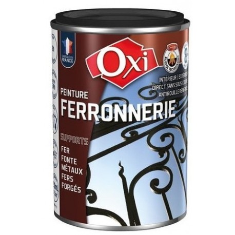 Peinture OXI ferronnerie noir extra mat 250ml