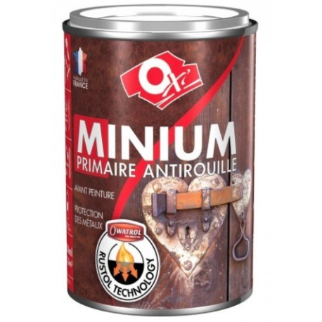 Primaire anti-rouille OXI minium gris 250ml