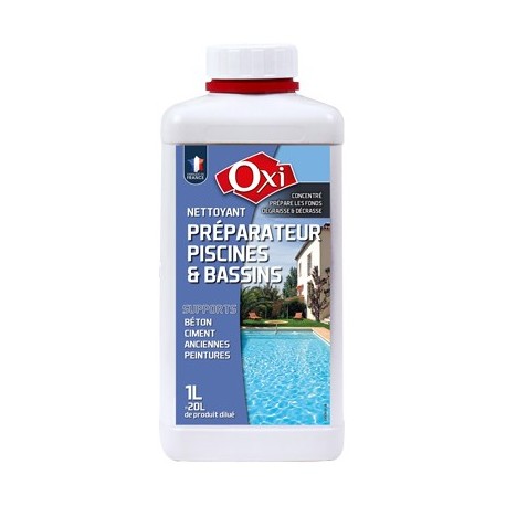 Nettoyant préparateur OXI pour piscine 1L