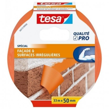 Adhésif de masquage Orange PVC Bâtiment TESA 33mx50mm