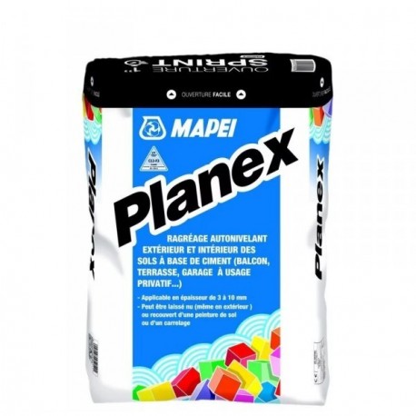 Ragréage MAPEI Planex 3 à 10mm extérieur autonivelant 25kg