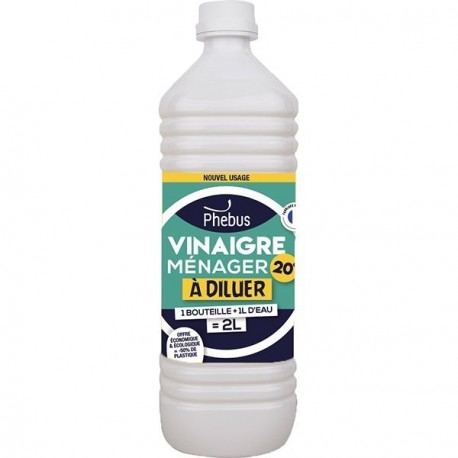 Vinaigre ménager à diluer 20° PHEBUS 1L