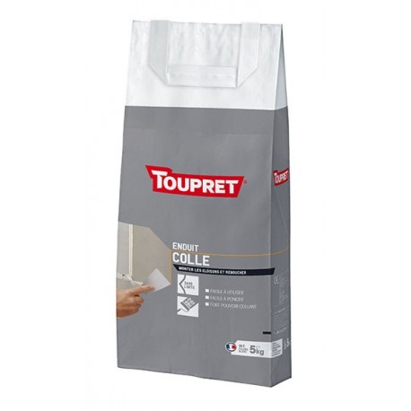 Enduit colle poudre TOUPRET gamme les Essentiels 5kg