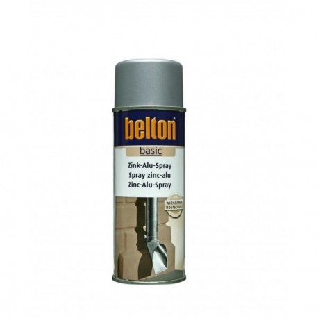 Peinture BELTON zinc alu spray gris argent 400ml
