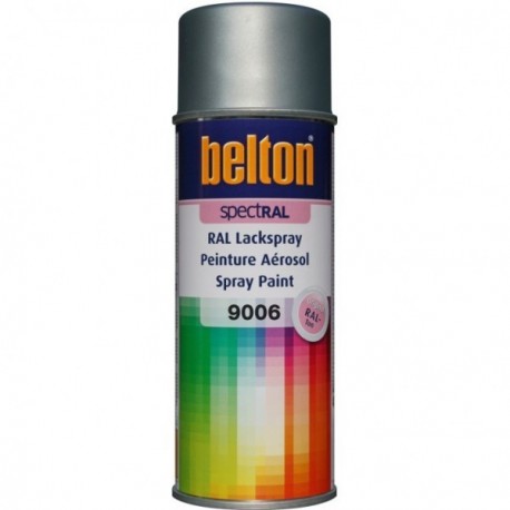 Peinture BELTON spectral brillant RAL 9006 aluminium blanc 400ml