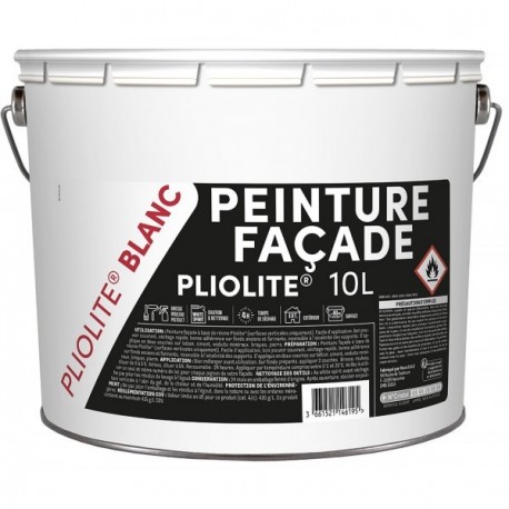 Peinture façade pliolite TDP mat blanc 10L