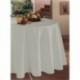 Nappe Tentation CALITEX unie gris perle Ø180cm