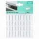 Patins de protection FIX-O-MOLL absorbeurs son et vibration 18 pièces : 16x8mm + 18 pièces 22x8mm