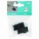 4 Embouts de chaise à emboîter FIX-O-MOLL noir 20x20mm