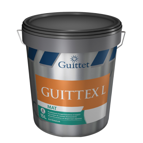 Peinture GUITTET Guittex L Mono Mat blanc 15L