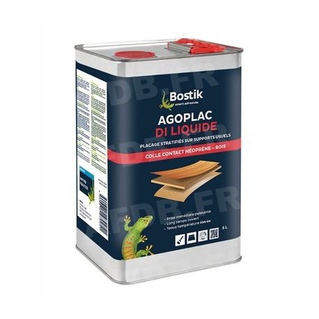 Colle néoprène liquide BOSTIK PRO AGOPLAC liquide 5L