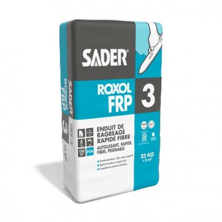Ragréage SADER Roxol FRP 3 P3R de 3 à 10mm pour sols neufs et anciens 25kg