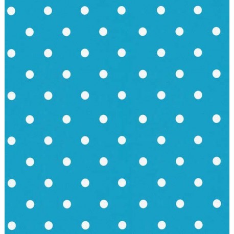 Adhésif DECORALIA dots bleu 45cmx2m