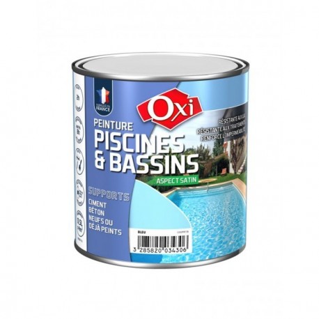 Peinture OXI spéciale piscines et bassins bleu 0,5L