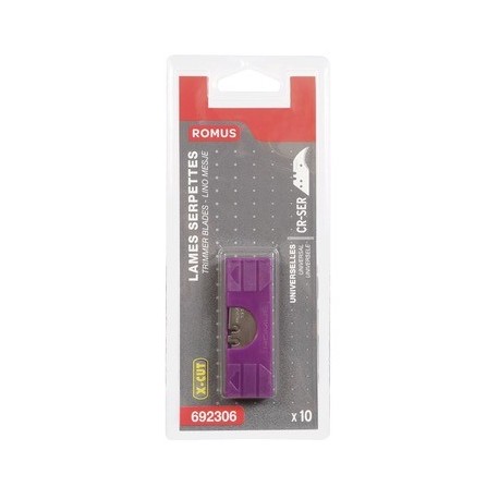 Boîte de 10 Lames serpette ROMUS 0,65mm