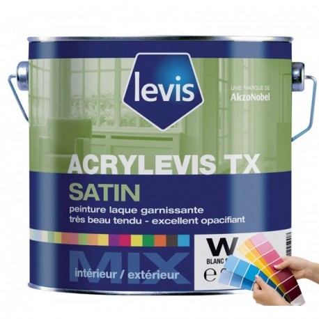 Laque LEVIS Acrylevis TX satin blanc 1L