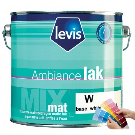Peinture LEVIS Ambiance lak mat blanc 1L
