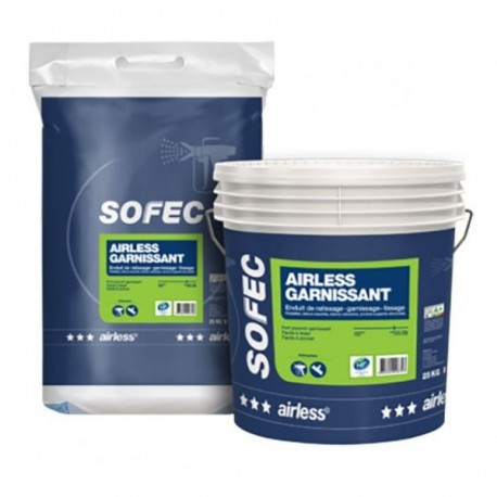 Enduit airless garnissant SOFEC blanc 25kg