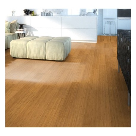 Parquet BAMBOOTouch Vertical Caramel verni R/L F12VCC96 lames de 12x96x960mm