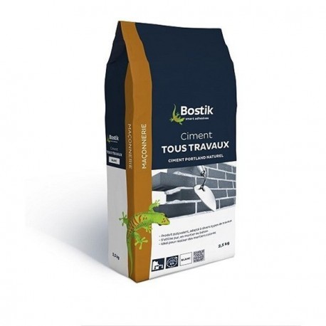 Ciment tous travaux BOSTIK gris 2,5kg