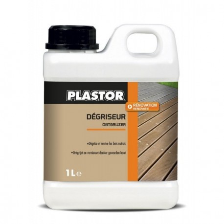 Dégriseur pour terrasses bois PLASTOR 1L