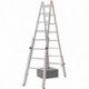 Echelle double HYMER pour escaliers 2x8 marches