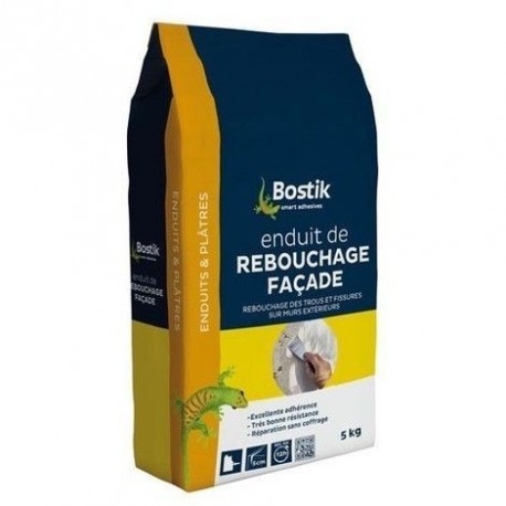 Enduit de rebouchage façade poudre BOSTIK Gamme GSB 5kg