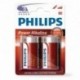Blister de 2 Piles Power Alkaline PHILIPS LR20
