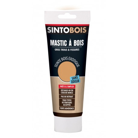 Mastic SINTO prêt à l'emploi bois blond tube 400g