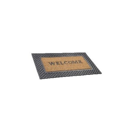 Gratte-pieds coco DECORMAT 8mm Welcome 45x75cm