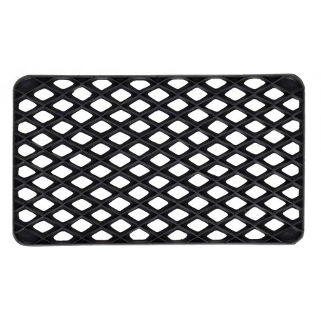 Tapis DECORMAT grille caoutchouc noir 10mm 33x55cm