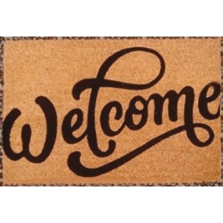 Tapis brosse coco 15mm Welcome 40x60cm